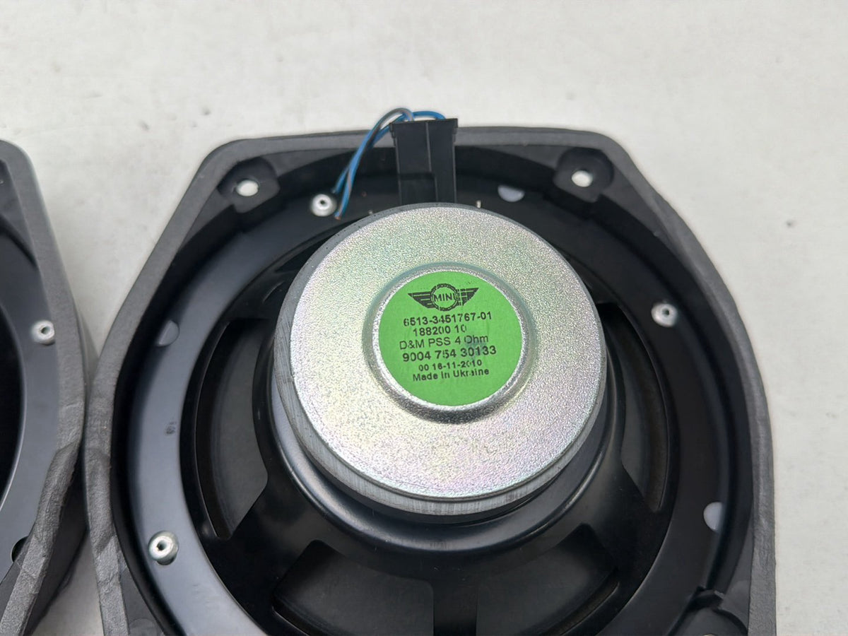 2007-2013 Mini Cooper S Convertible Rear LH/RH Side Speakers 6513-3451767-01 OEM