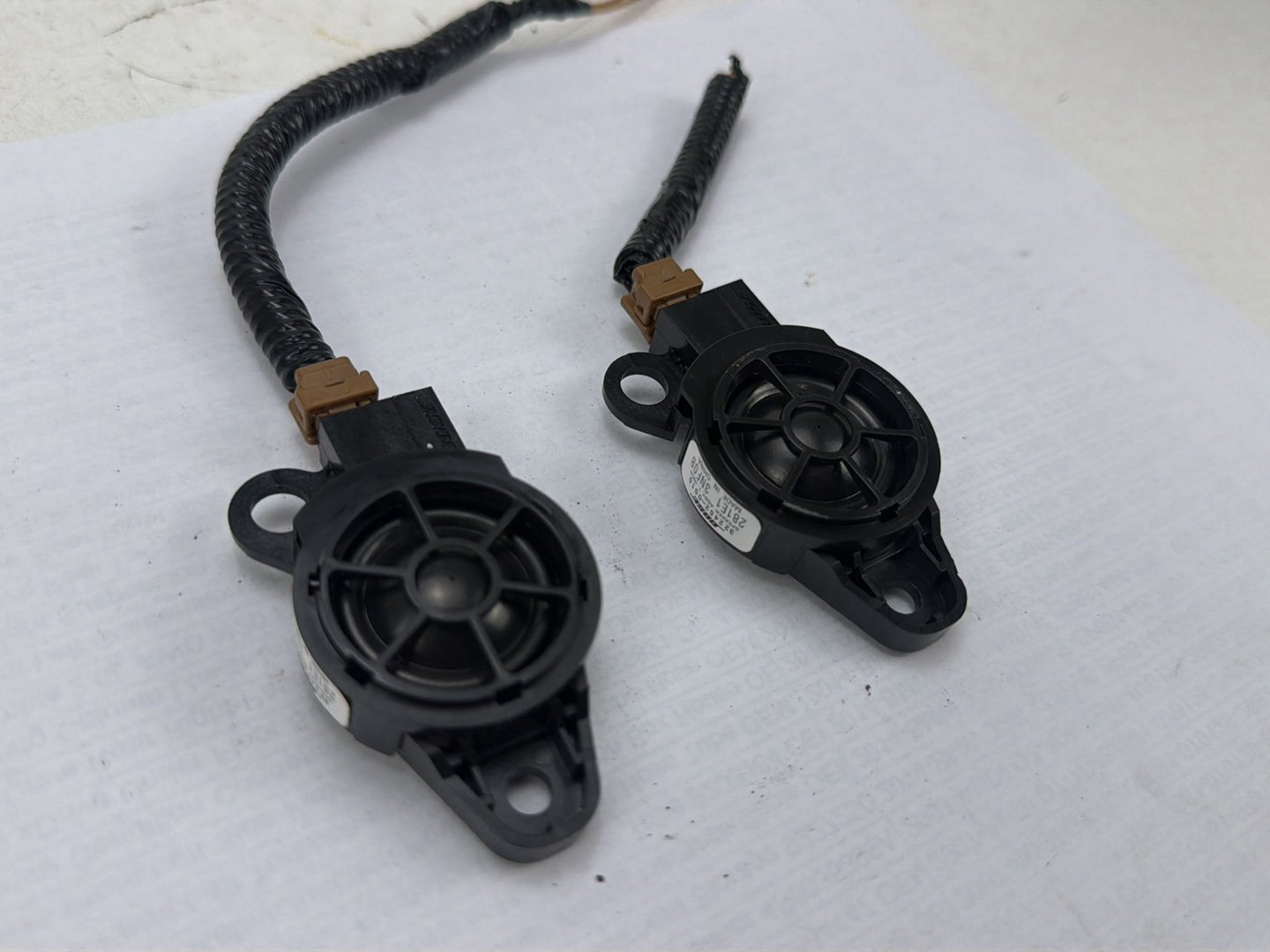 2014-2021 Infiniti Q50 Front Pillar Bose Dashboard Tweeter Speakers Pair OEM