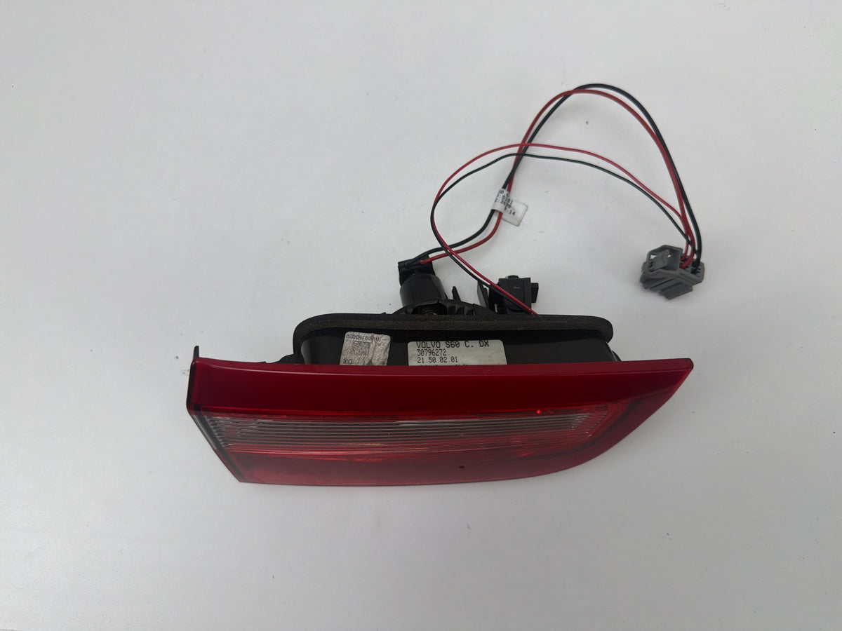 2011-2018 Volvo S60 Rear Right Passenger Side Inner Trunk Lid Tail Light OEM