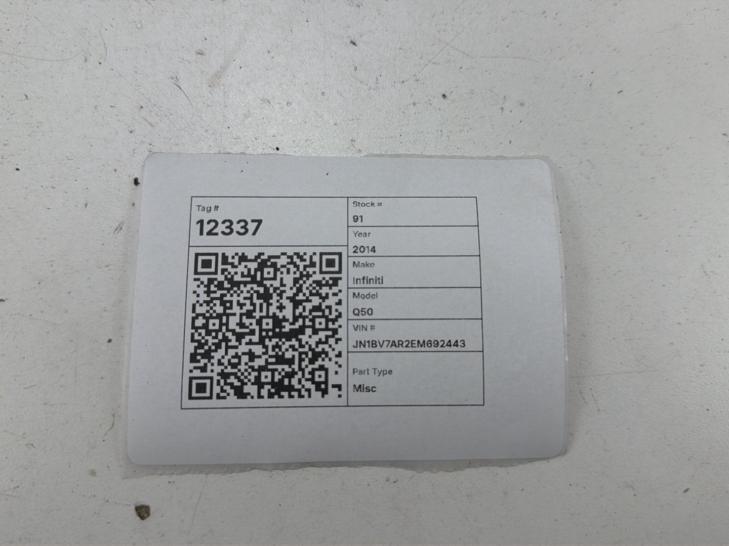 2014-2020 Infiniti Q50 V37 Body Control Module BCM 284B1-4HB0A OEM