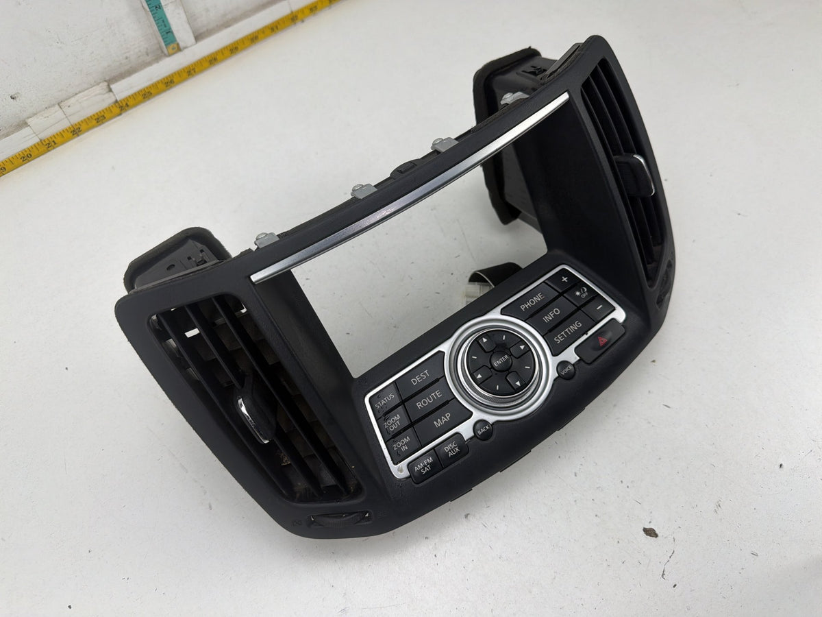 2008-2013 Infiniti G37 Radio Display Screen Control Panel Bezel 28395JK65B OEM