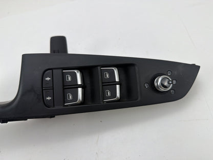 2012-2018 Audi A7 Quattro Front Left Door Master Window Switch w/ Bezel Trim OEM