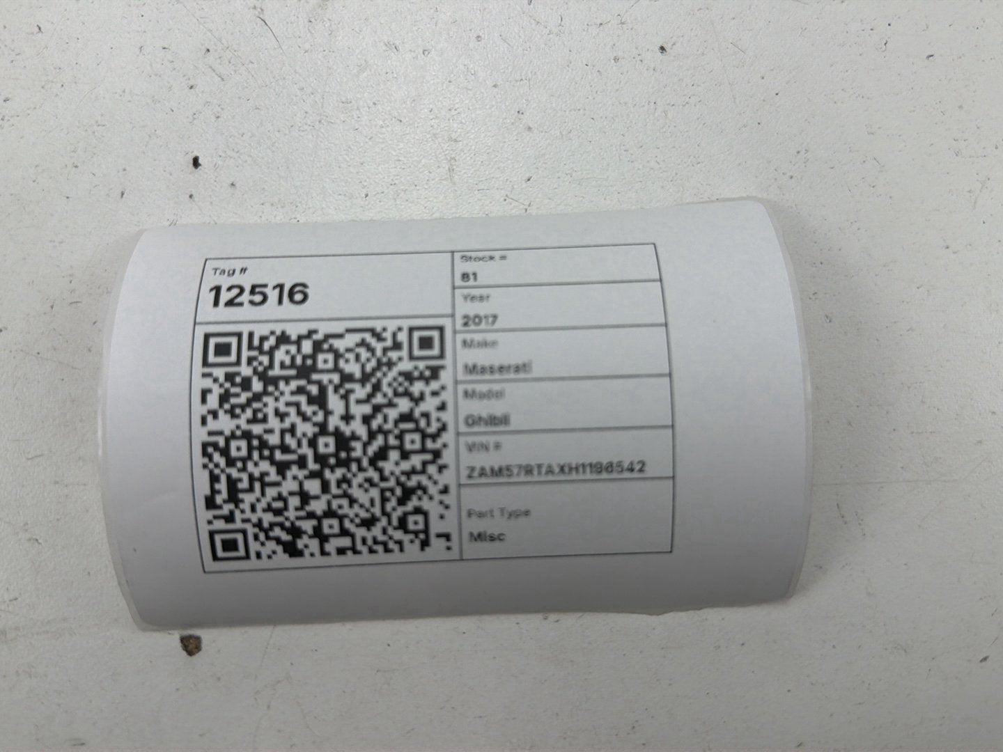 2014-2017 Maserati Ghibli Right Rear Blind Spot Radar Sensor 0670033070 OEM
