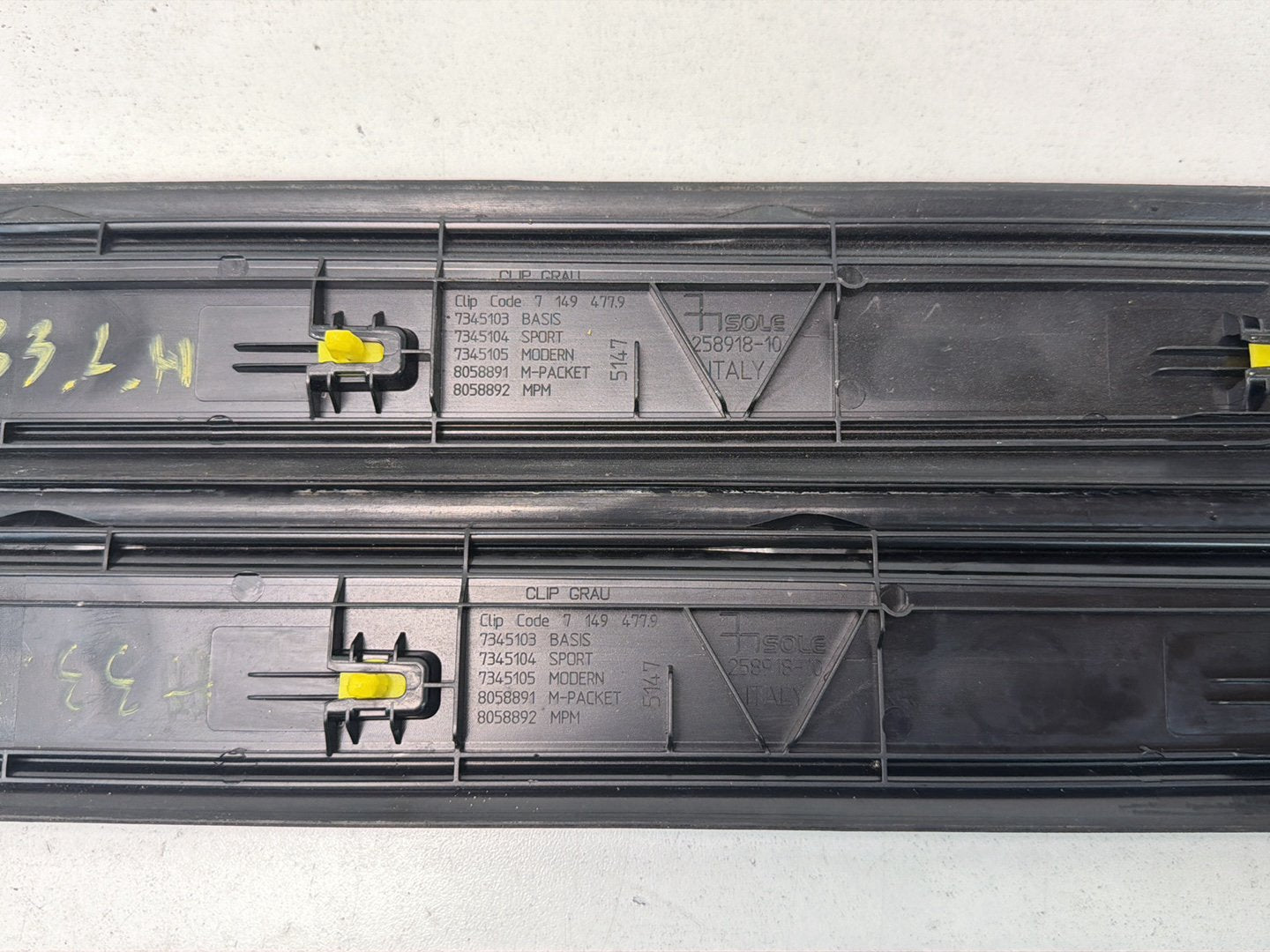 2014-2016 BMW 228i Front Left/Right Door Sill Scuff Plate Trim Panel Pair OEM