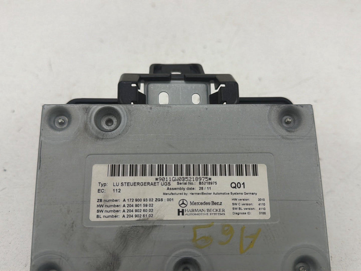 2012-2014 Mercedes-Benz C250 Coupe Multimedia Interface Module A1729009302 OEM