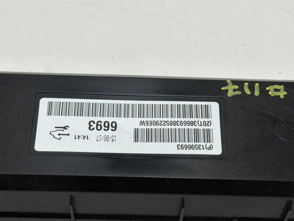 2015-2016 Chevrolet Cruze Dash HVAC Climate Heater Control Module 13596693 OEM