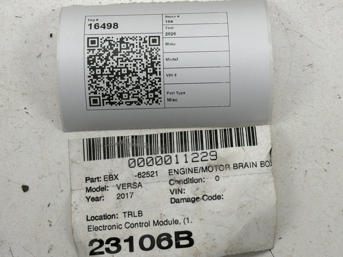 2014-2018 Nissan Versa 1.6L Engine Control Module Unit ECU NEC980-089 OEM