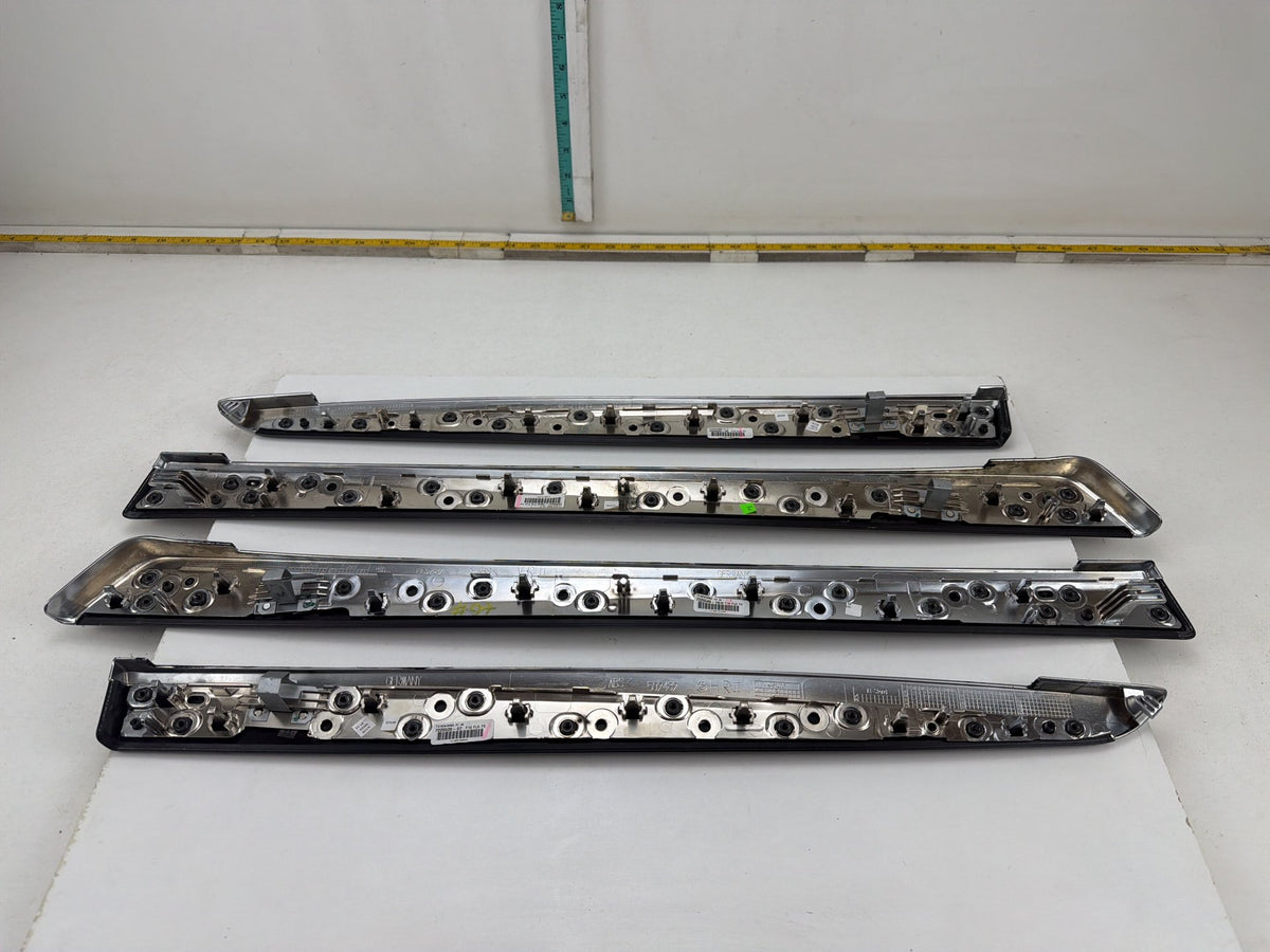 2011-2016 BMW F10 5 Series 528i 535i 550i Interior Door Trim Strip Set 4PC OEM