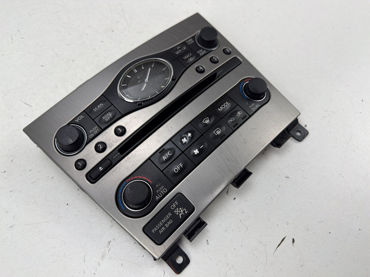 2009-2013 Infiniti G25 Climate Control w/ Radio Control Unit 68262-1NF4D OEM