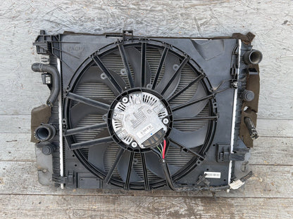 2015-2019 Jaguar XJ X351 A/C Condenser & Cooling Fan Radiator Motor 500.0761 OEM