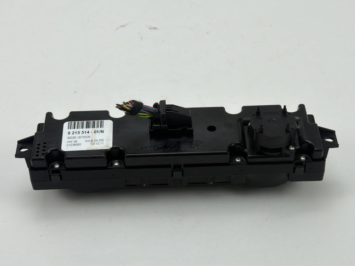 2010-2013 BMW X5 Front Dash Climate Control Temperature Switch Panel 9215514 OEM