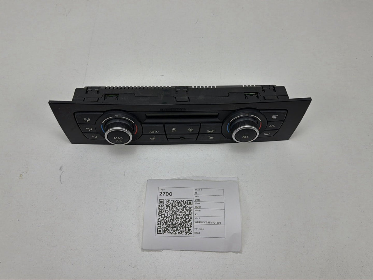 2012-2014 BMW X1 E84 Ac Heater Climate Control 9292262-02 OEM