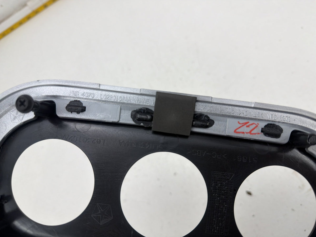 2011-2016 Jeep Compass Radio AC Climate Control Bezel Trim w/ Vents OEM