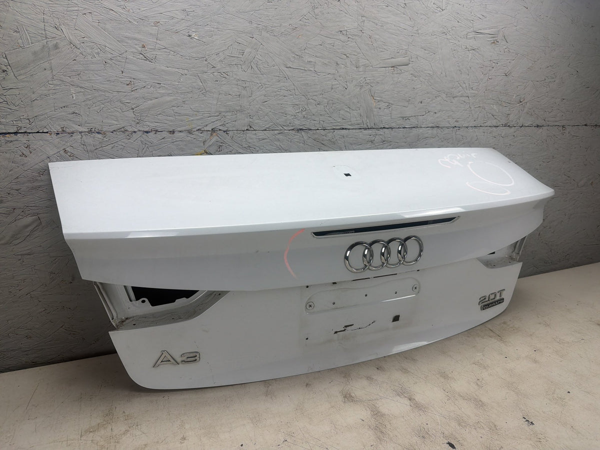 2015-2019 Audi A3 Convertible Rear Trunk Lid Decklid Tailgate Panel White OEM