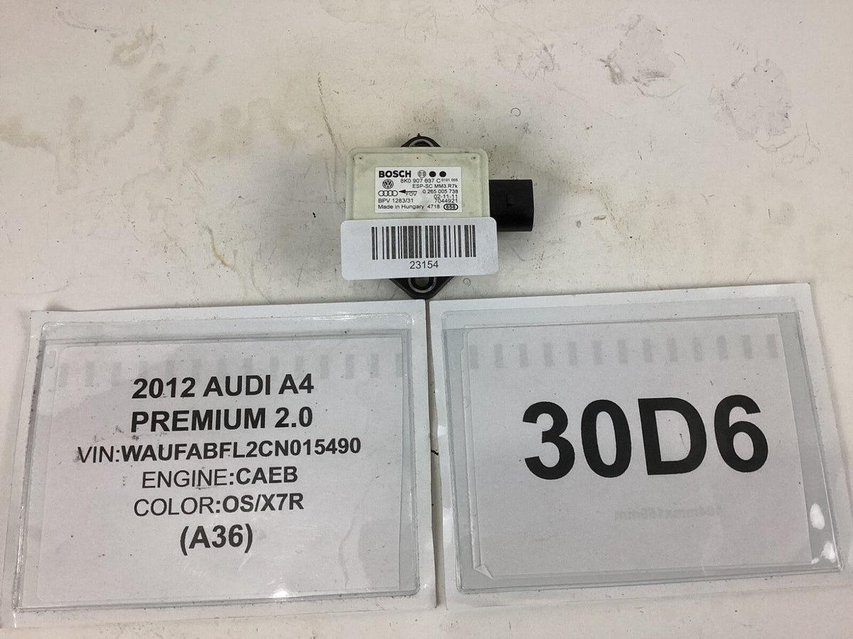 2009 - 2012 Audi A4 YAW Rate Acceleration Sensor Module 8K0907637C OEM