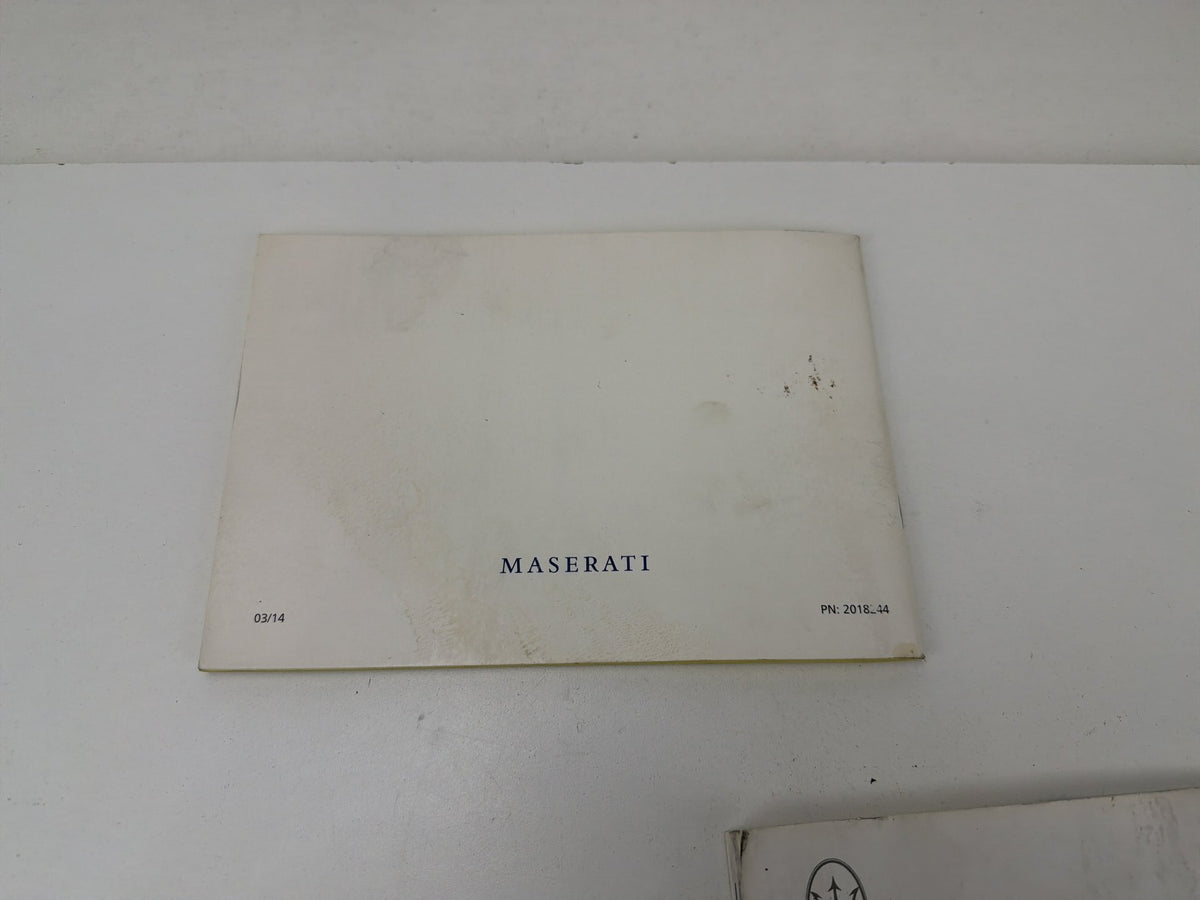 2015 Maserati Quattroporte M156 Owner's Manual Guide BooK Set 2018244 OEM