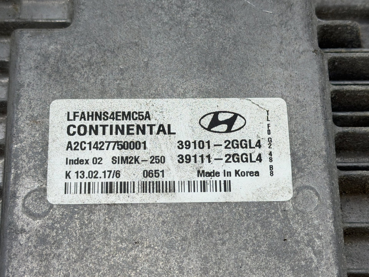 2015-2017 Hyundai Sonata 2.4L Engine Computer Control Module ECU 39101-2GGL4 OEM