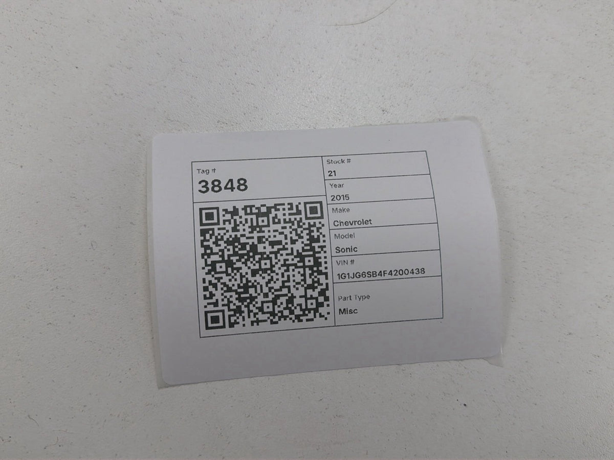 2013-2016 Chevrolet Sonic RS Front Driver Side Seat Headrest OEM