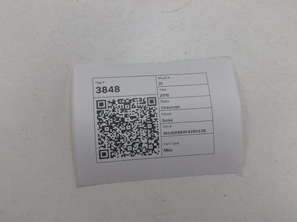 2013-2016 Chevrolet Sonic RS Front Driver Side Seat Headrest OEM