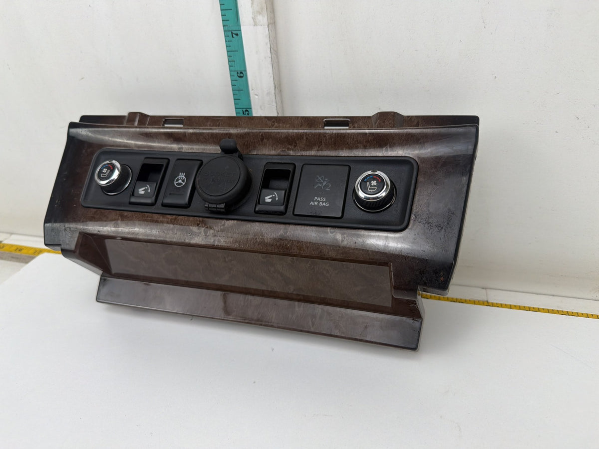 2011-2013 Infiniti QX56 Dash Steering Wheel & Seat Heater Switch Trim Bezel OEM