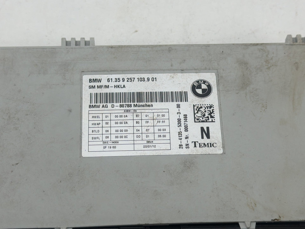 2011-2013 BMW 550i xDrive F10 Seat Memory Module Control Unit 61359257103 OEM
