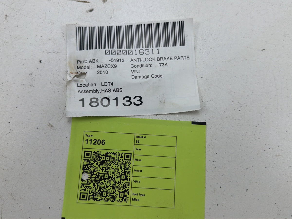 2010-2012 Mazda CX-9 Anti-Lock Brake ABS Pump Module Assembly TE69 43 7A0 OEM