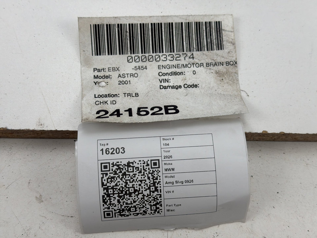 2000-2002 Chevrolet Astro Engine Computer Control Module Unit ECU 12200411 OEM