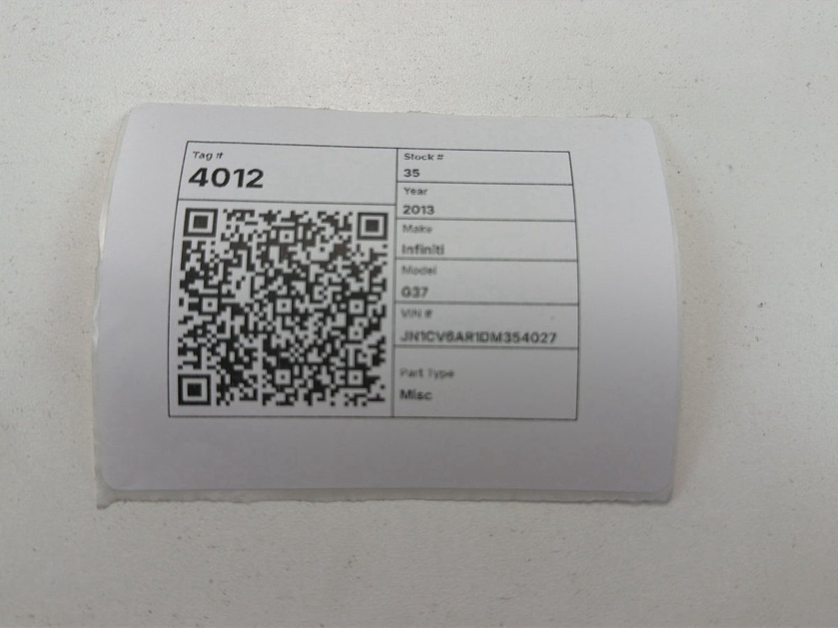 2010-2013 Infiniti G37-Yaw Rate Sensor PN: 47931-1EA1A OEM