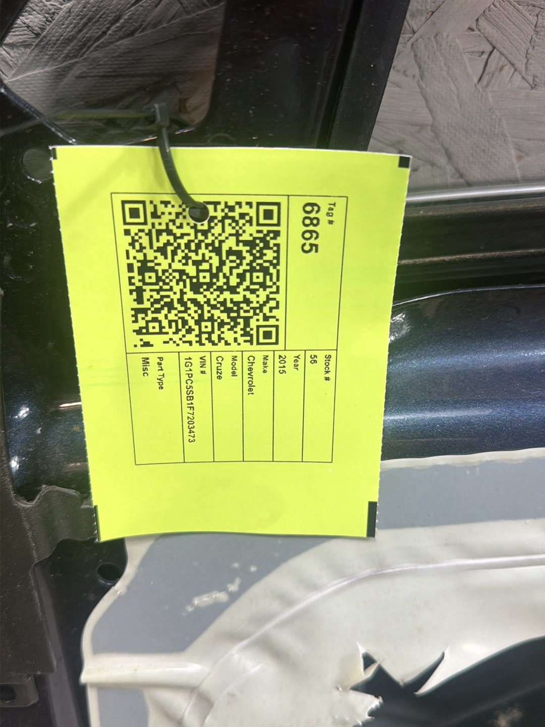2013-2015 Chevrolet Cruze J300 - Right Front Door Shell OEM