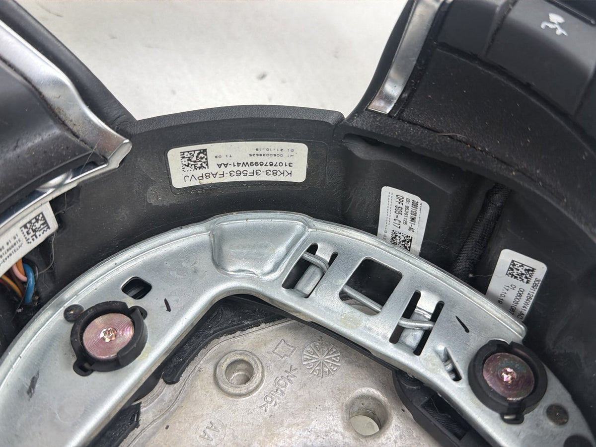 2017-2020 Jaguar F-Pace Front Left Steering Wheel w/ Paddle Shifters OEM