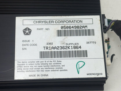 2011-2014 Dodge Charger Audio Equipment Radio Amplifier 5064982AM OEM