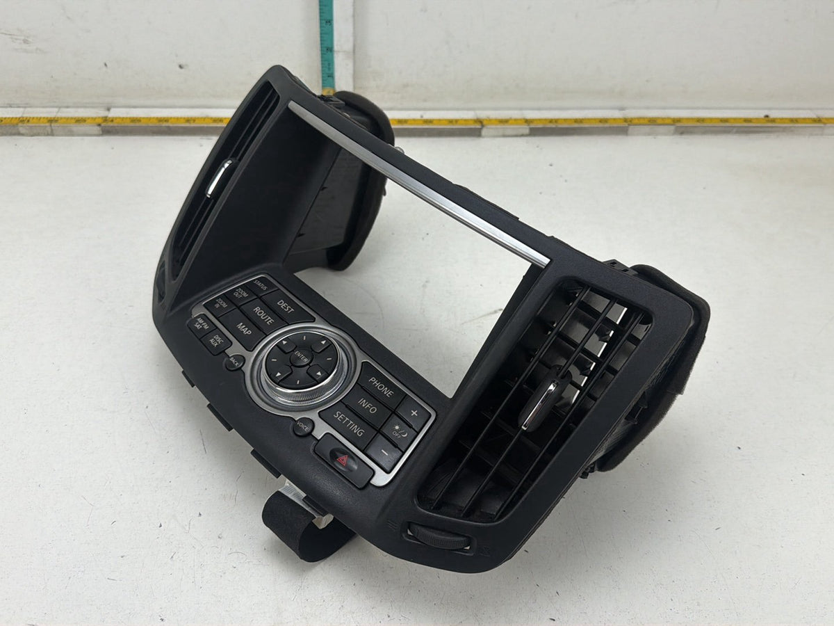 2008-2013 Infiniti G37 Navigation Control Panel w/ Air Vents 28395-1UF1A OEM