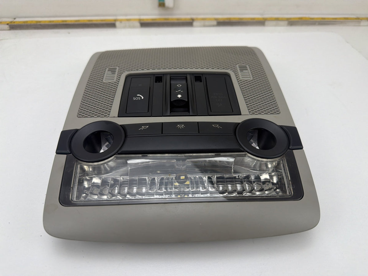 2011-2013 BMW X5 Front Roof Dome Light Overhead Console Switch Unit Gray OEM