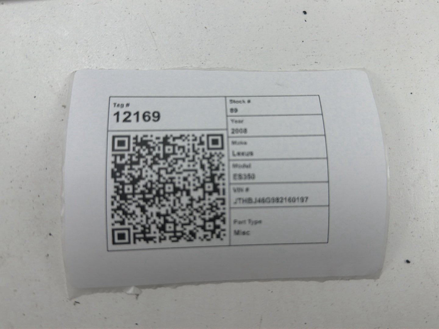 2007-2012 Lexus ES350 Exhaust Air Quality Control Sensor Module 013650-0010 OEM
