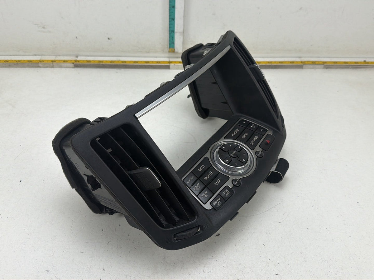 2008-2013 Infiniti G37 Navigation Control Panel w/ Air Vents 28395-1UF1A OEM
