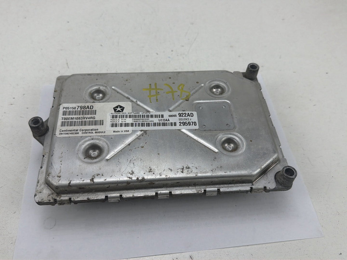 2013 Ram 1500 5.7L V8 Engine Control Module PCM ECM Computer 68065922AD OEM