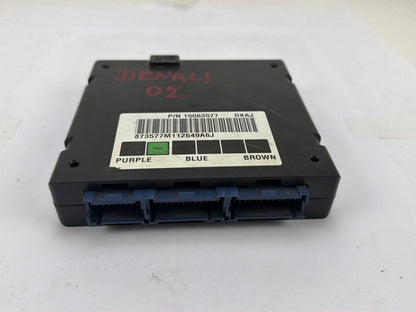 2000-2002 GMC Yukon Denali Body Control Module BCM 15063577 OEM