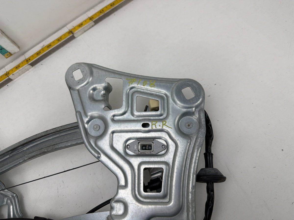 2010-2015 Lexus IS250 Rear Right Side Quarter Glass Window Regulator w/Motor OEM