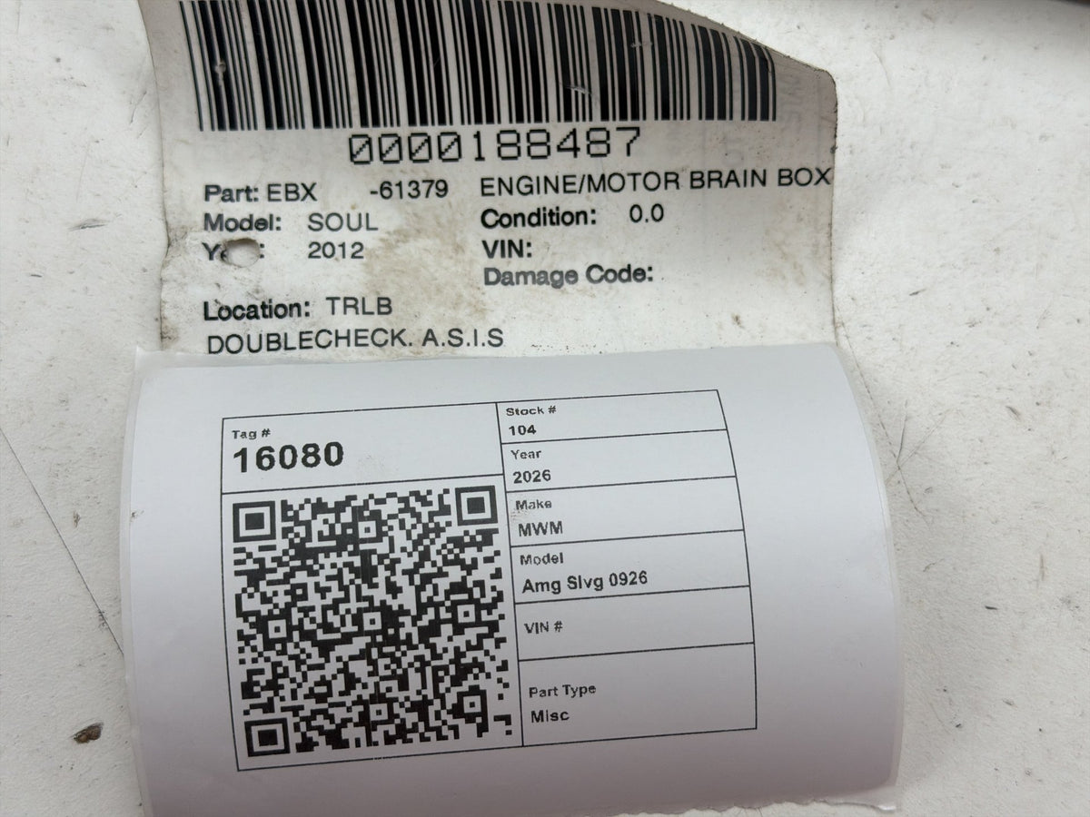 2012-2013 Kia Soul 2.0L Engine Computer Control Module Unit ECU 39102-2EAK0 OEM