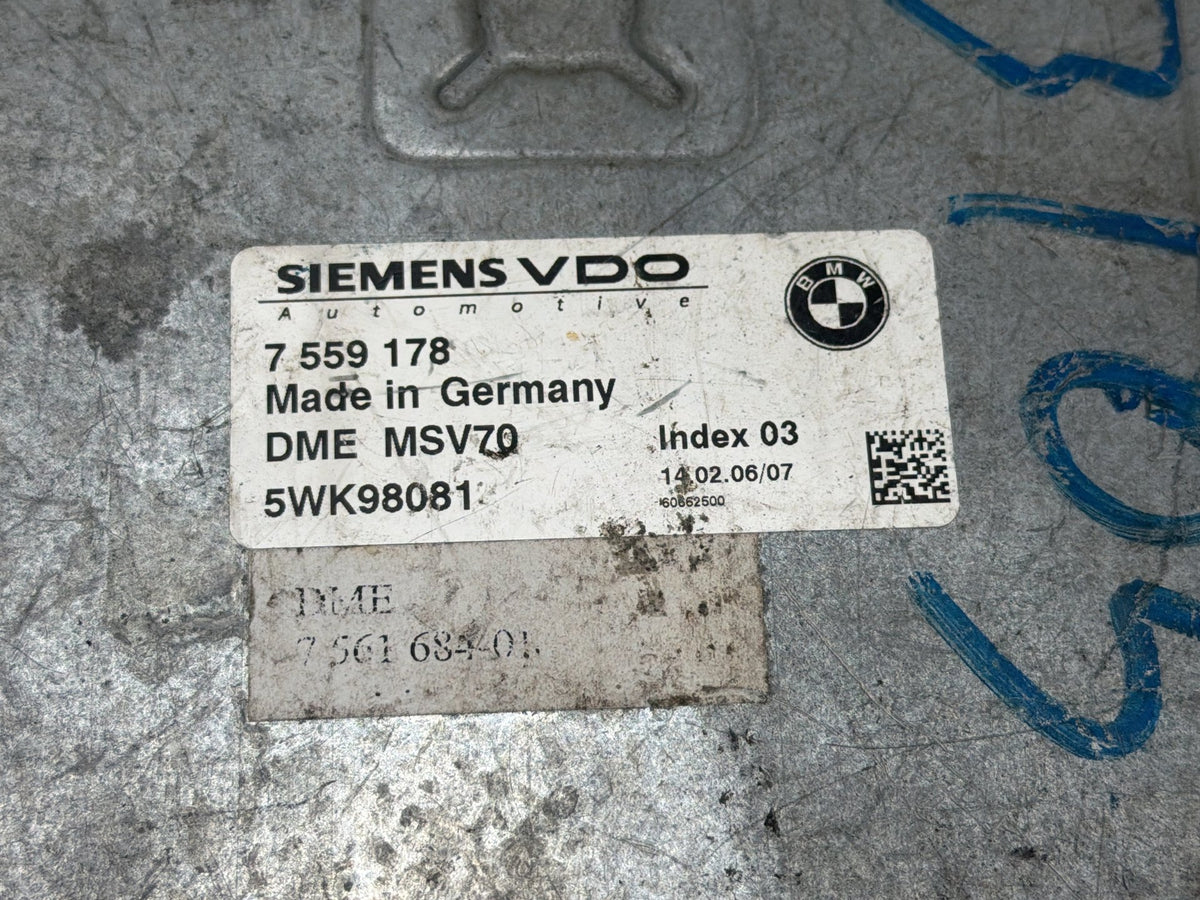 2006-2007 BMW 525i Engine Computer Control Module Unit ECU 7559178 OEM