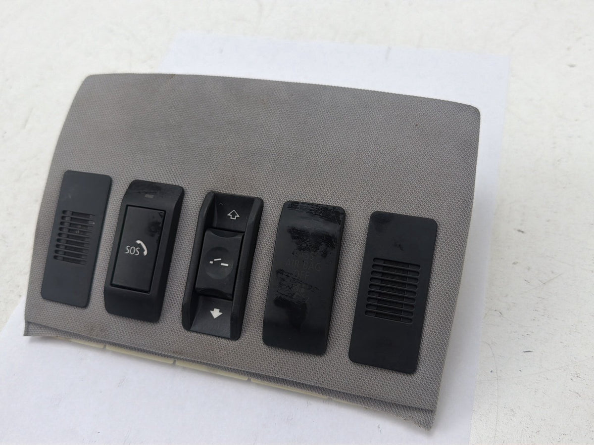 2008-2010 BMW 528i E60 Overhead Console Sunroof Control Switch Panel 7125072 OEM