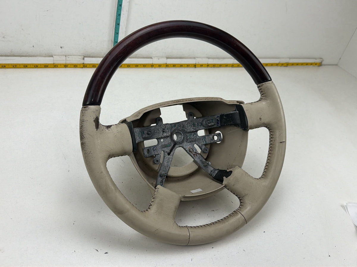 2003-2006 Lincoln Navigator Leather Wood Steering Wheel 30328471 OEM
