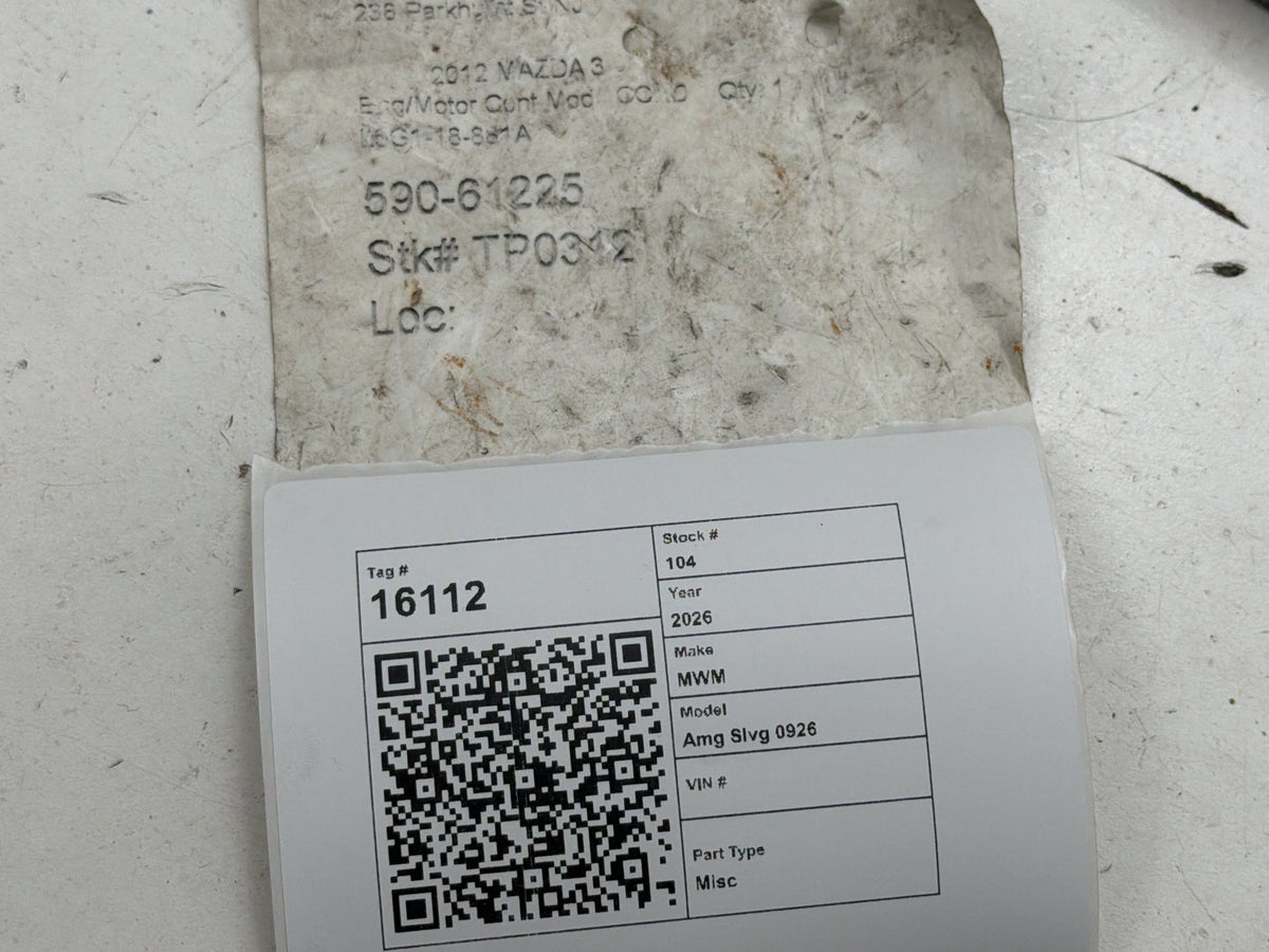 2011-2012 Mazda 3 Engine Computer Control Module L5G1-18-881A OEM
