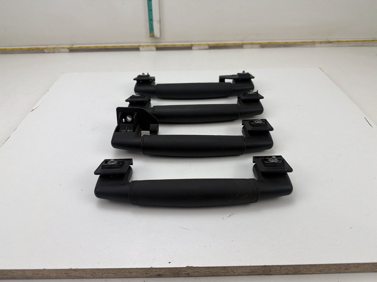 2014-2021 Maserati Quattroporte Roof Grab Handles Set of 4 Black Leather OEM