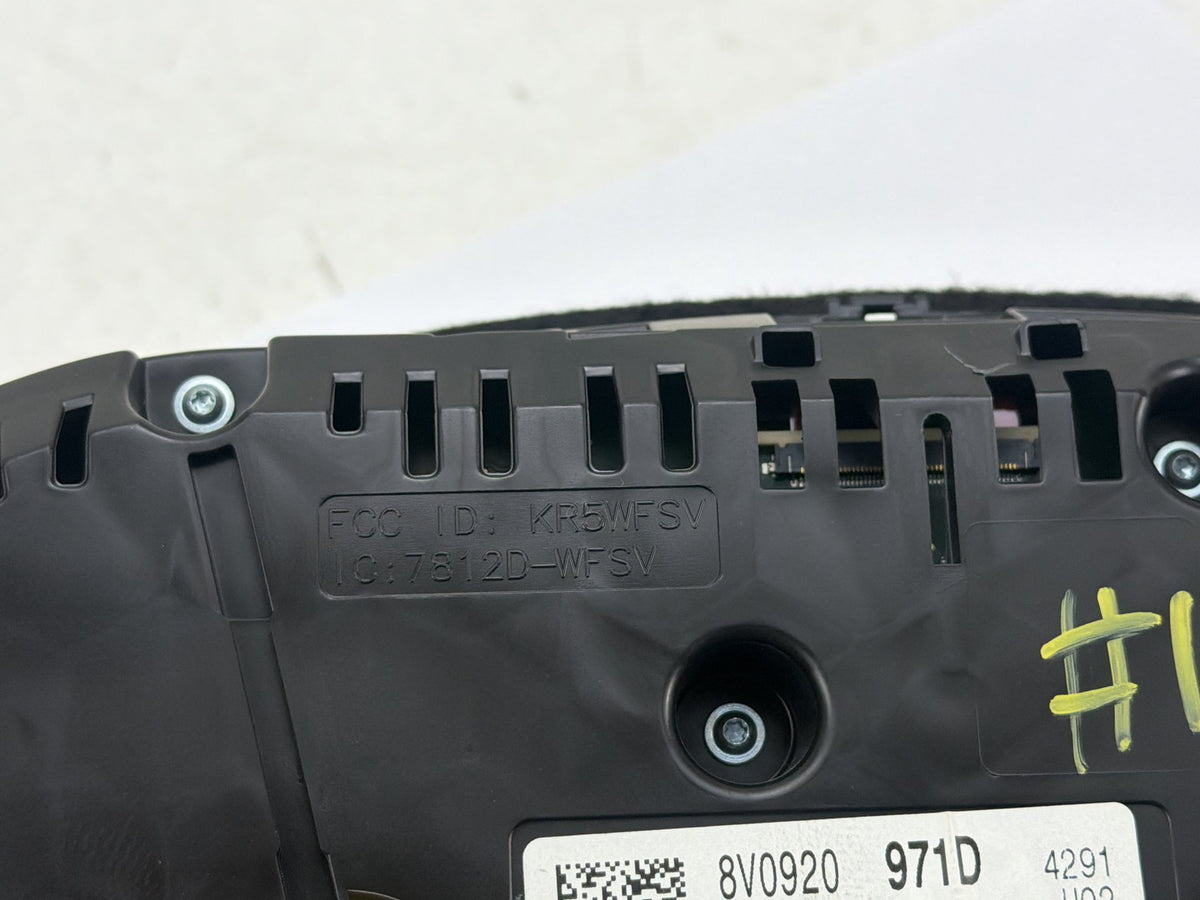 2015-2018 Audi A3 Speedometer Instrument Cluster 8V0920971D OEM