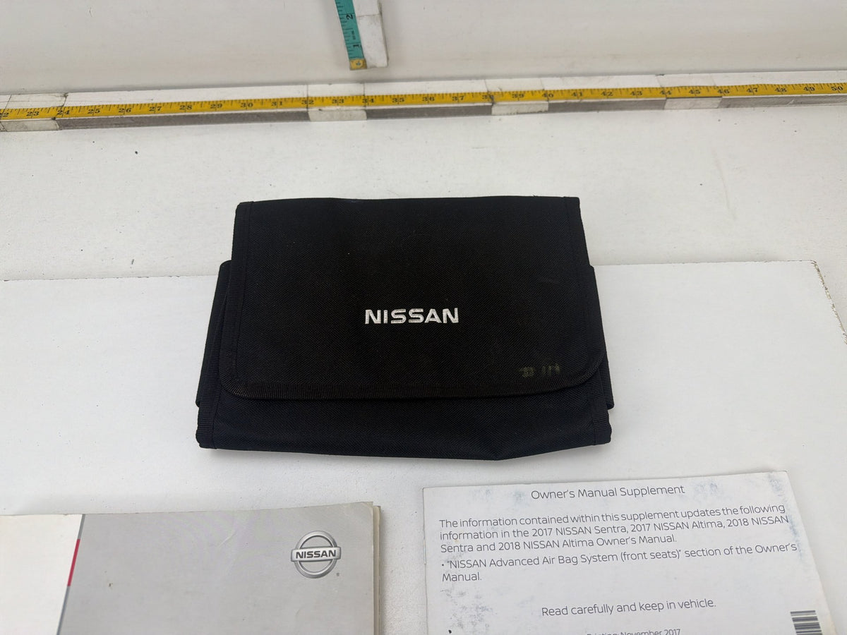 2018 Nissan Sentra Owner's Manual Guide Book Set w/ Case OEM