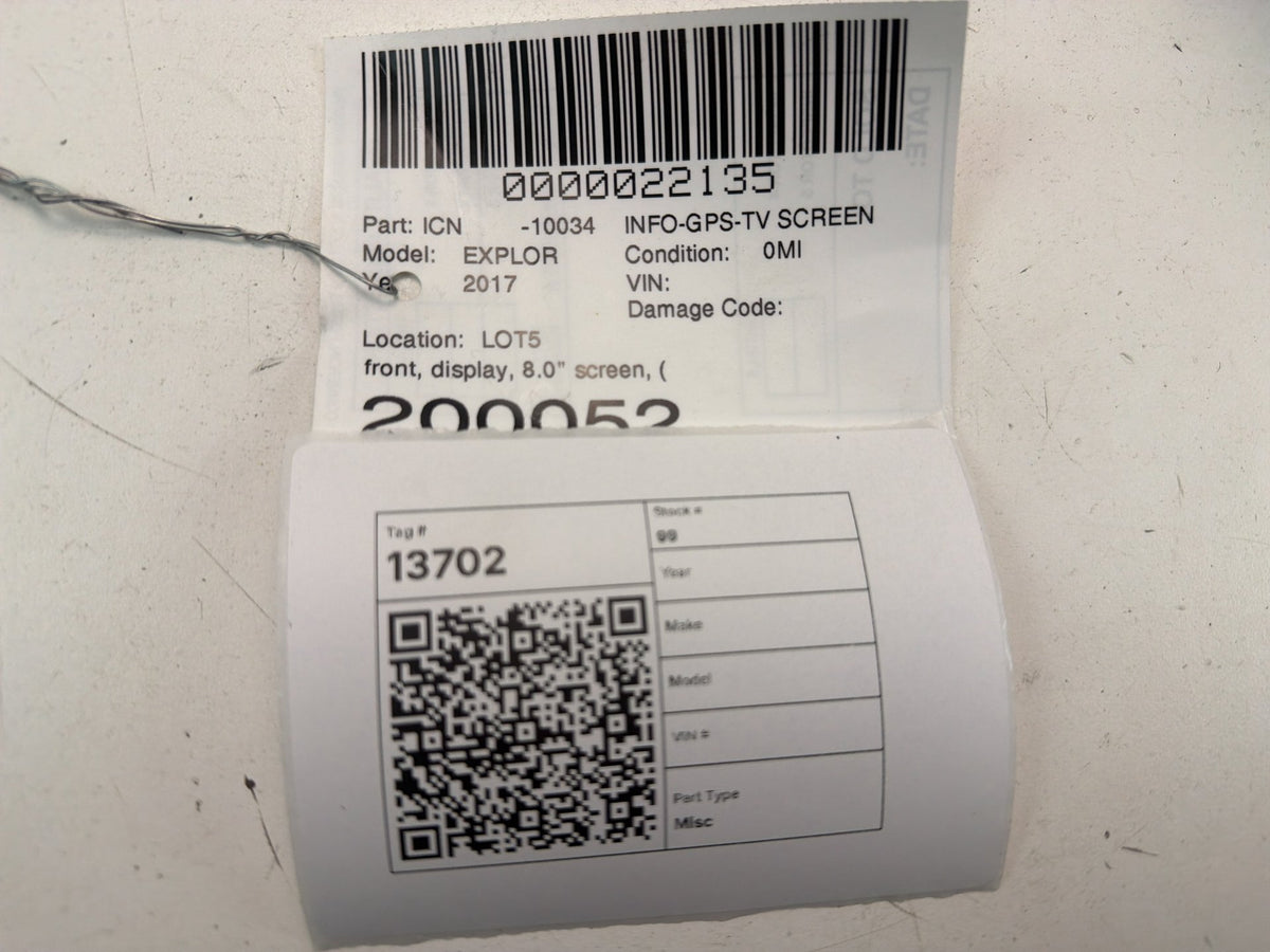2016-2019 Ford Explorer Information Display GPS Navigation Module Controller OEM