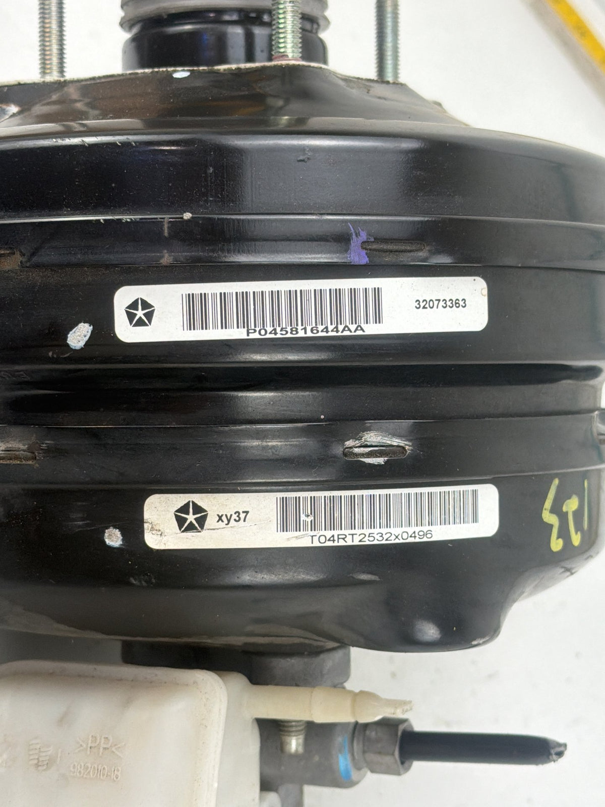 2013-2016 Dodge Charger Power Brake Booster w/ Master Cylinder Reservoir OEM