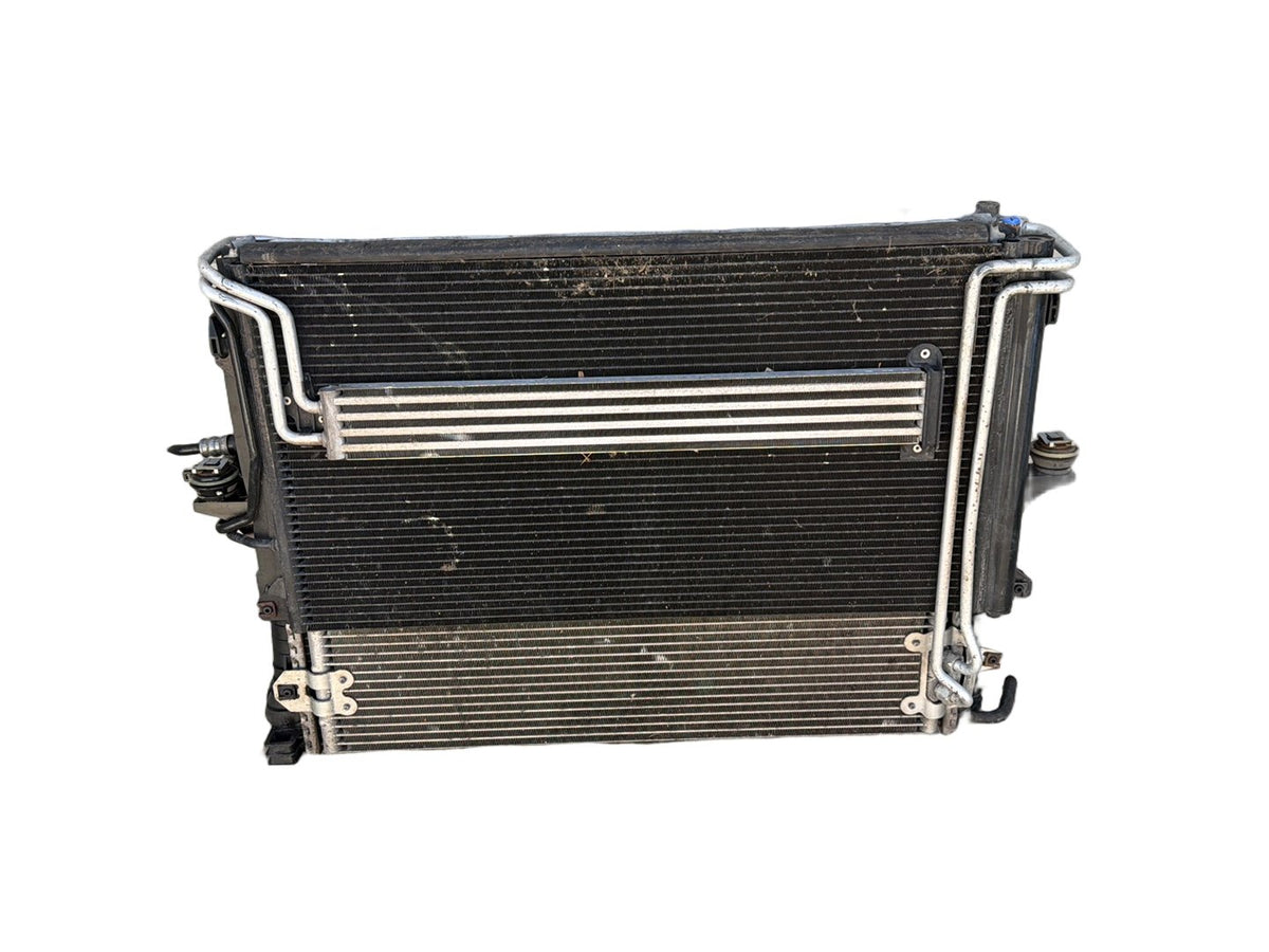 2003-2006 Porsche Cayenne Radiator Condenser w/ Cooling Fan OEM