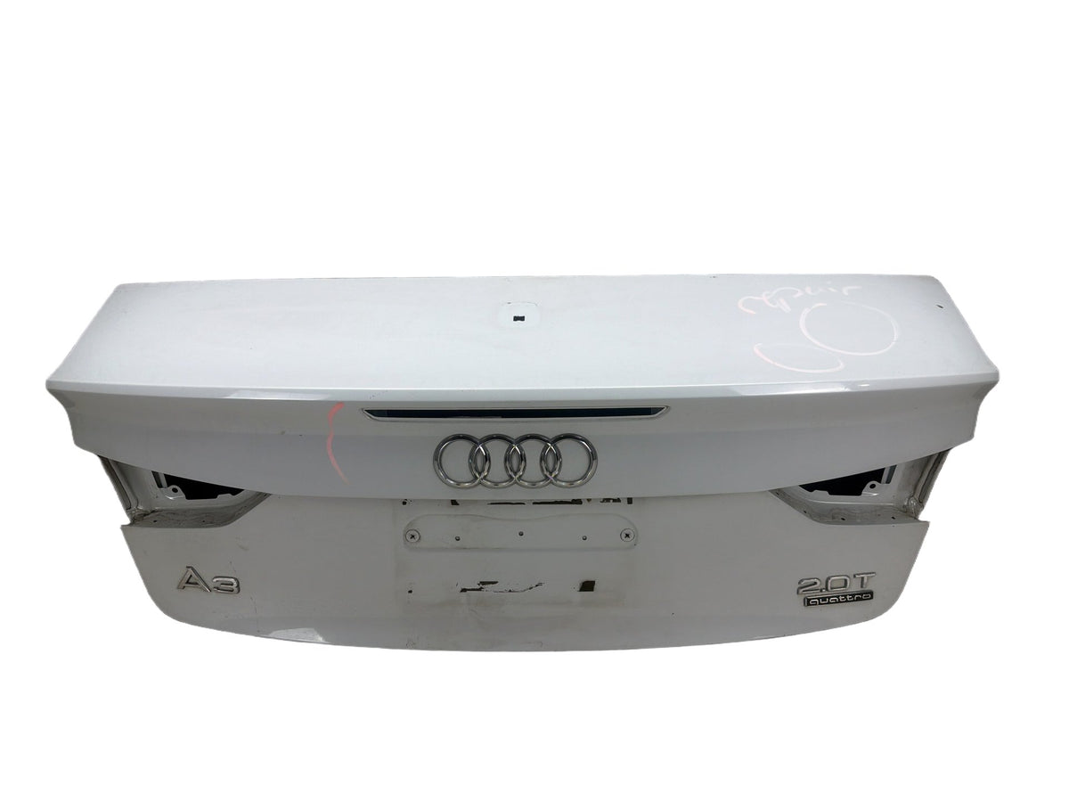 2015-2019 Audi A3 Convertible Rear Trunk Lid Decklid Tailgate Panel White OEM